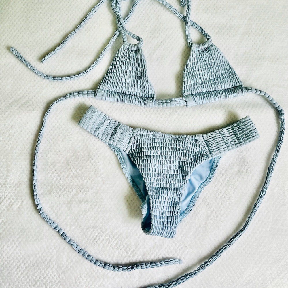 Montce Peri Scrunch Solo Top Uno Bottom Bikini Set